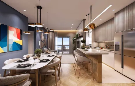 Apartamento com 2 Quartos à venda, 72m² no Guilhermina, Praia Grande