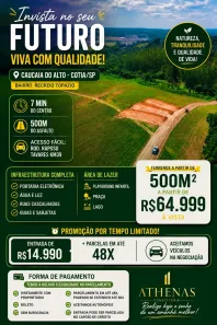 Lote/Terreno à venda, 500m² no Centro (Caucaia do Alto), Cotia