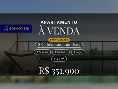Apartamento com 2 Quartos à venda, 51m² no Conjunto Jacaraípe, Serra