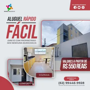 Kitnet com 1 Quarto para alugar, 18m² no Setor Sol Nascente, Goiânia