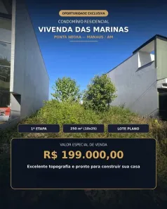 Lote/Terreno à venda, 250m² no Da Paz, Manaus