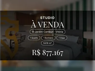 Apartamento com 1 Quarto à venda, 54m² no Jardim Camburi, Vitória