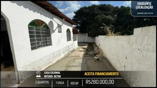 Casa com 2 Quartos à venda, 100m² no Niterói, Betim