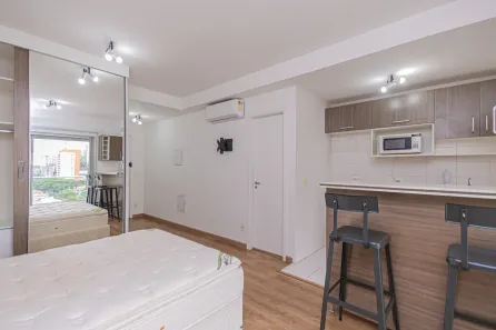Apartamento com 1 Quarto para alugar, 36m² no Cidade Monções, São Paulo