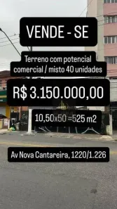 Lote/Terreno à venda, 525m² no Tucuruvi, São Paulo