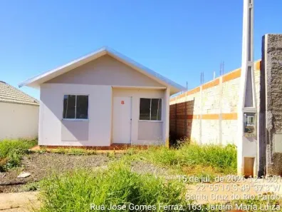 Casa com 2 Quartos à venda, 46m² no Jardim Maria Luiza, Santa Cruz do Rio Pardo