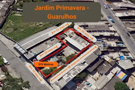 Lote/Terreno à venda, 515m² no Parque Primavera, Guarulhos