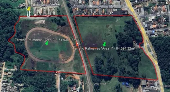 Lote/Terreno à venda, 156528m² no Palmeiras de São Paulo, Suzano