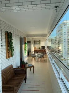Apartamento com 3 Quartos para alugar, 101m² no Guilhermina, Praia Grande
