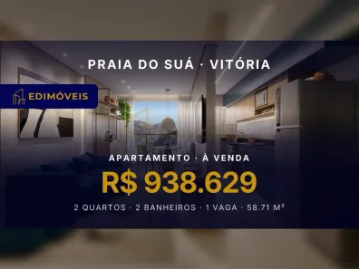 Apartamento com 2 Quartos à venda, 58m² no Praia do Suá, Vitória