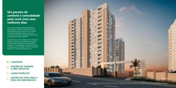 Apartamento com 2 Quartos à venda, 46m² no Portal do Sol, João Pessoa