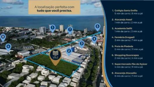 Apartamento com 2 Quartos à venda, 47m² no Piedade, Jaboatão dos Guararapes