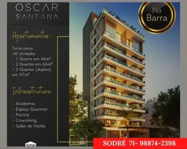 Apartamento com 2 Quartos à venda, 66m² no Barra, Salvador