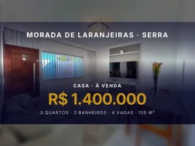 Casa com 3 Quartos à venda, 105m² no Morada de Laranjeiras, Serra