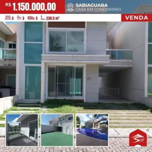 Casa com 3 Quartos à venda, 230m² no Sabiaguaba, Fortaleza