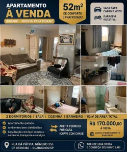 Apartamento com 2 Quartos à venda, 52m² no Jardim Vermelhão, Guarulhos