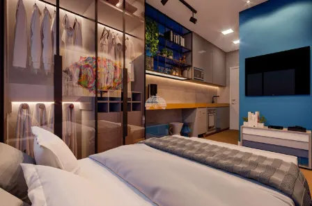 Apartamento com 1 Quarto à venda, 16m² no Portão, Curitiba