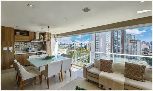 Apartamento com 3 Quartos para alugar, 140m² no Brooklin Paulista, São Paulo
