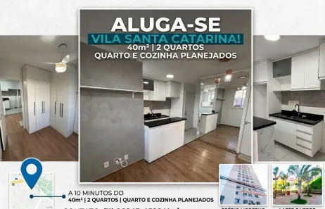 Apartamento com 2 Quartos para alugar, 40m² no Vila Santa Catarina, São Paulo