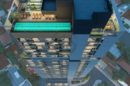 Flat com 1 Quarto para alugar, 27m² no Jardim das Acácias, São Paulo