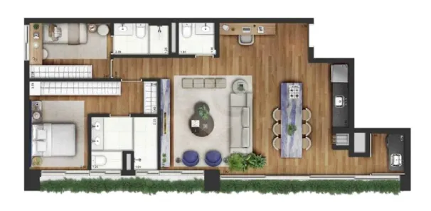 Apartamento com 2 Quartos à venda, 105m² no Campo Belo, São Paulo