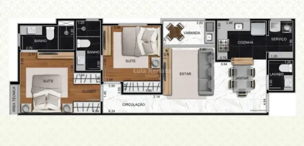 Apartamento com 2 Quartos à venda, 66m² no Cidade Nova, Belo Horizonte