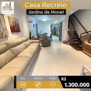 Casa de Condomínio com 3 Quartos à venda, 162m² no Recreio dos Bandeirantes, Rio de Janeiro