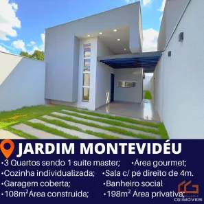 Casa com 3 Quartos à venda, 108m² no Jardim Montevidéu, Campo Grande