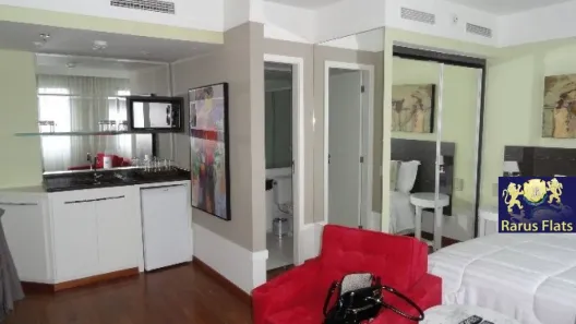 Flat com 1 Quarto para alugar, 31m² no Moema, São Paulo