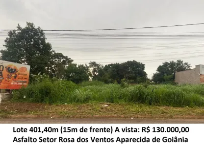 Lote/Terreno à venda, 401m² no Rosa dos Ventos, Aparecida de Goiânia