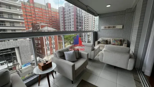 Apartamento com 3 Quartos para alugar, 160m² no Embaré, Santos