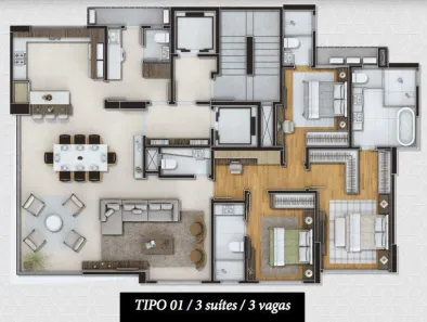 Apartamento com 3 Quartos à venda, 172m² no Centro, Balneário Camboriú