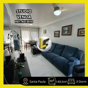 Apartamento com 3 Quartos à venda, 149m² no Santa Paula, São Caetano do Sul