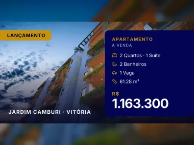 Apartamento com 2 Quartos à venda, 61m² no Jardim Camburi, Vitória