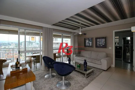 Apartamento com 2 Quartos à venda, 131m² no Gonzaga, Santos