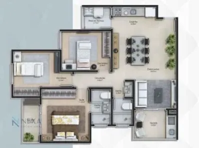 Apartamento com 3 Quartos à venda, 156m² no Centro, Florianópolis