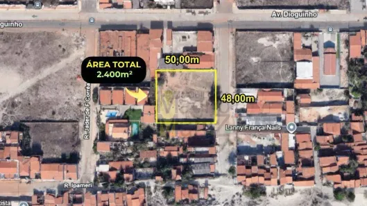 Lote/Terreno à venda, 2400m² no Praia do Futuro II, Fortaleza