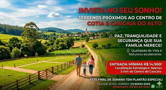 Lote/Terreno à venda, 500m² no Jardim da Glória, Cotia