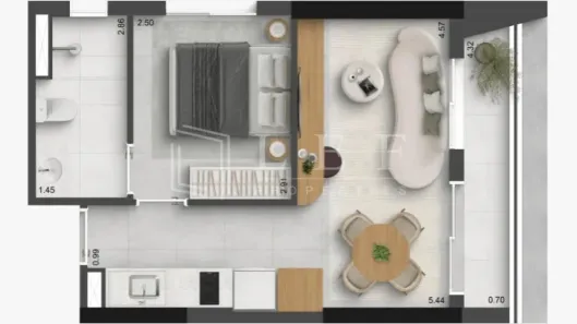 Apartamento com 1 Quarto à venda, 38m² no Liberdade, São Paulo