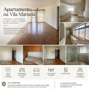 Apartamento com 3 Quartos à venda, 137m² no Vila Clementino, São Paulo