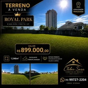 Lote/Terreno à venda, 1246m² no Royal Park, Ribeirão Preto