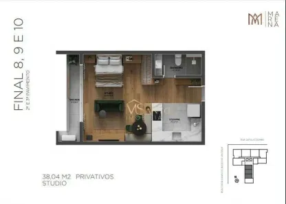 Apartamento com 1 Quarto à venda, 38m² no Canasvieiras, Florianópolis
