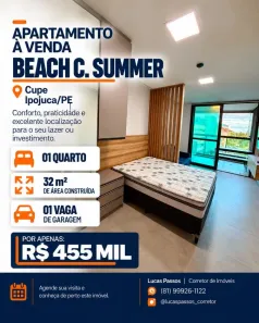 Apartamento com 1 Quarto à venda, 35m² no Cupe, Ipojuca