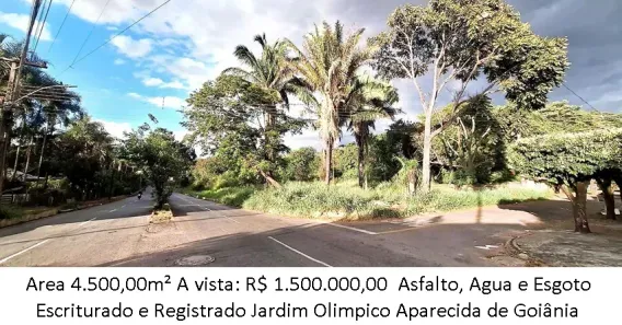 Lote/Terreno à venda, 4500m² no Jardim Olímpico, Aparecida de Goiânia