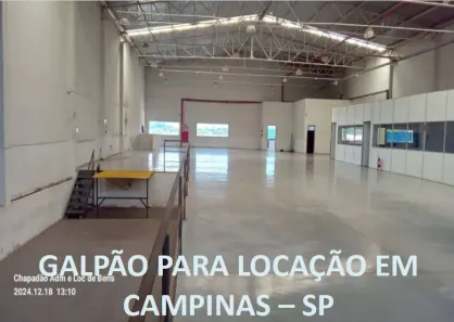 Galpão/Depósito/Armazém para alugar, 800m² no Parque Via Norte, Campinas