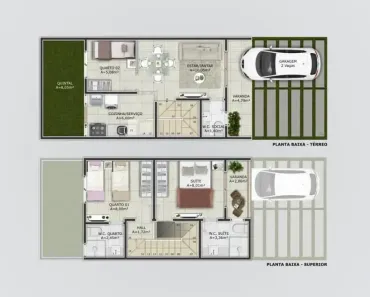Sobrado com 2 Quartos à venda, 71m² no Parque Hawaí, Eusébio
