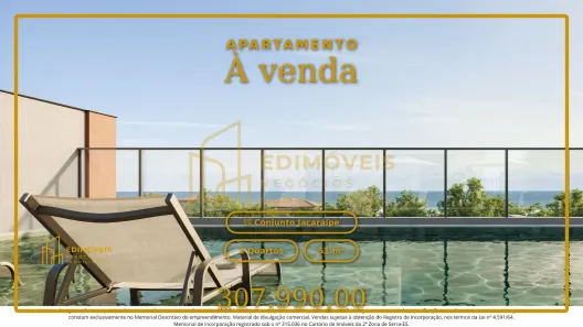 Apartamento com 2 Quartos à venda, 51m² no Conjunto Jacaraípe, Serra