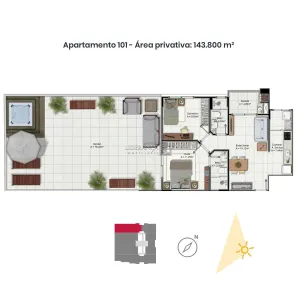 Apartamento com 2 Quartos à venda, 144m² no Trindade, Florianópolis