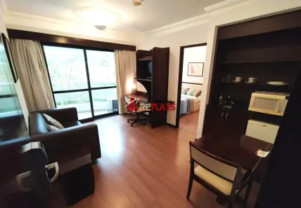 Flat com 1 Quarto para alugar, 35m² no Indianópolis, São Paulo