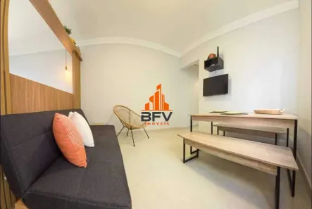 Apartamento com 1 Quarto para alugar, 42m² no Aparecida, Santos